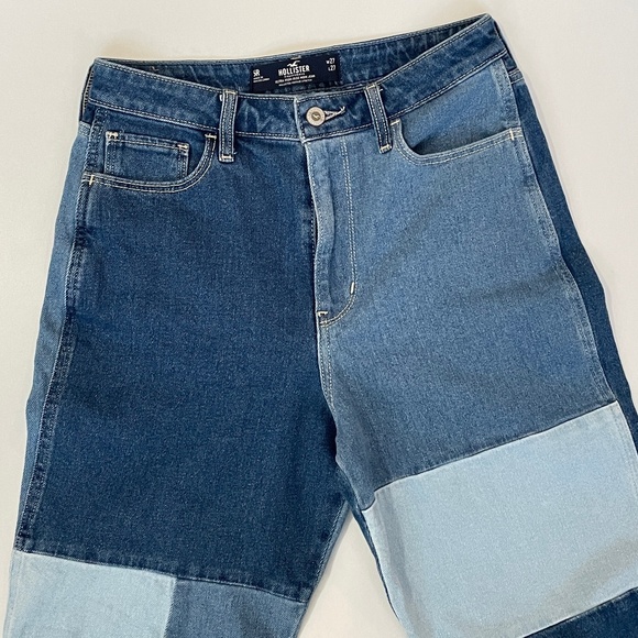 HOLLISTER Patchwork Mom Jeans ➡️ 27 - Picture 3 of 15